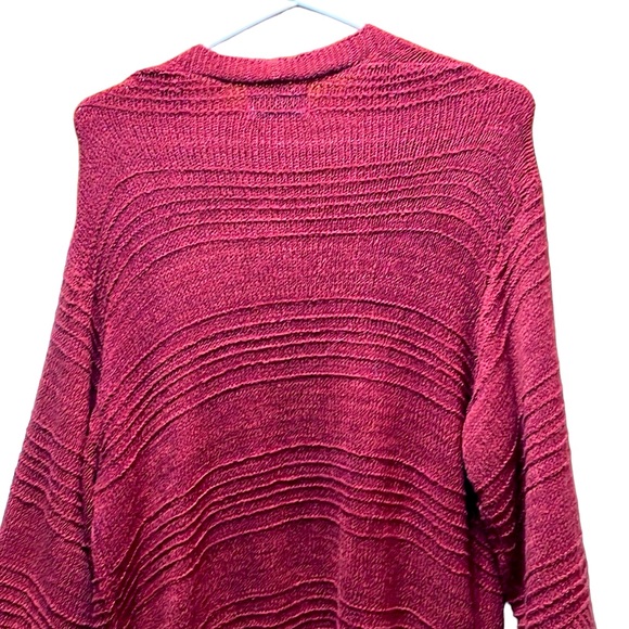 Old Navy Oversized Red Maroon Open Front Knit Cardigan Size XS - Picture 11 of 12